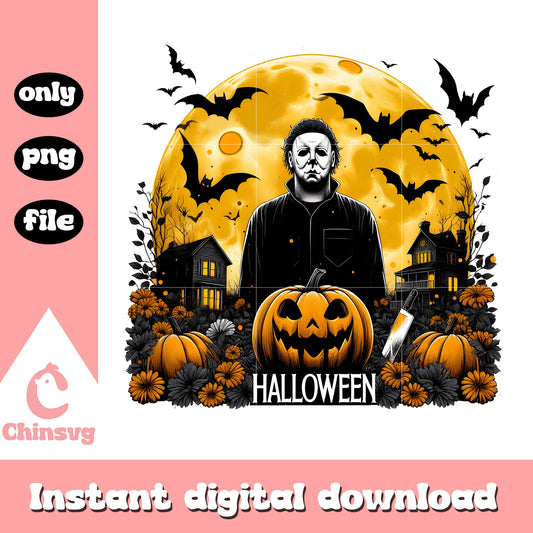 Halloween michael myers design png, halloween michael myers png