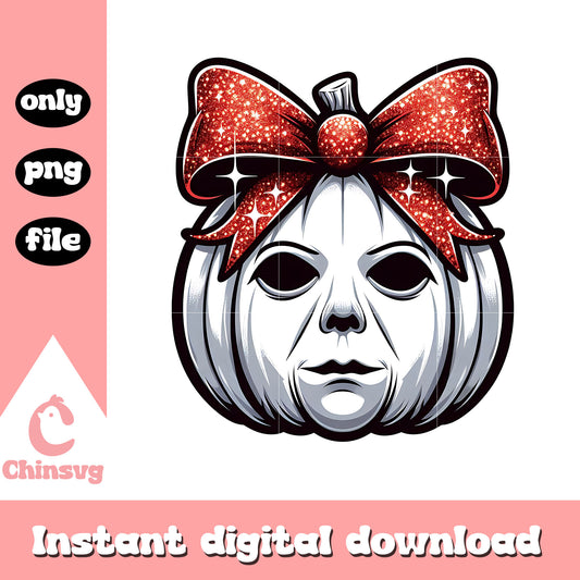 Halloween michael myers pumpkin design png, halloween michael myers png