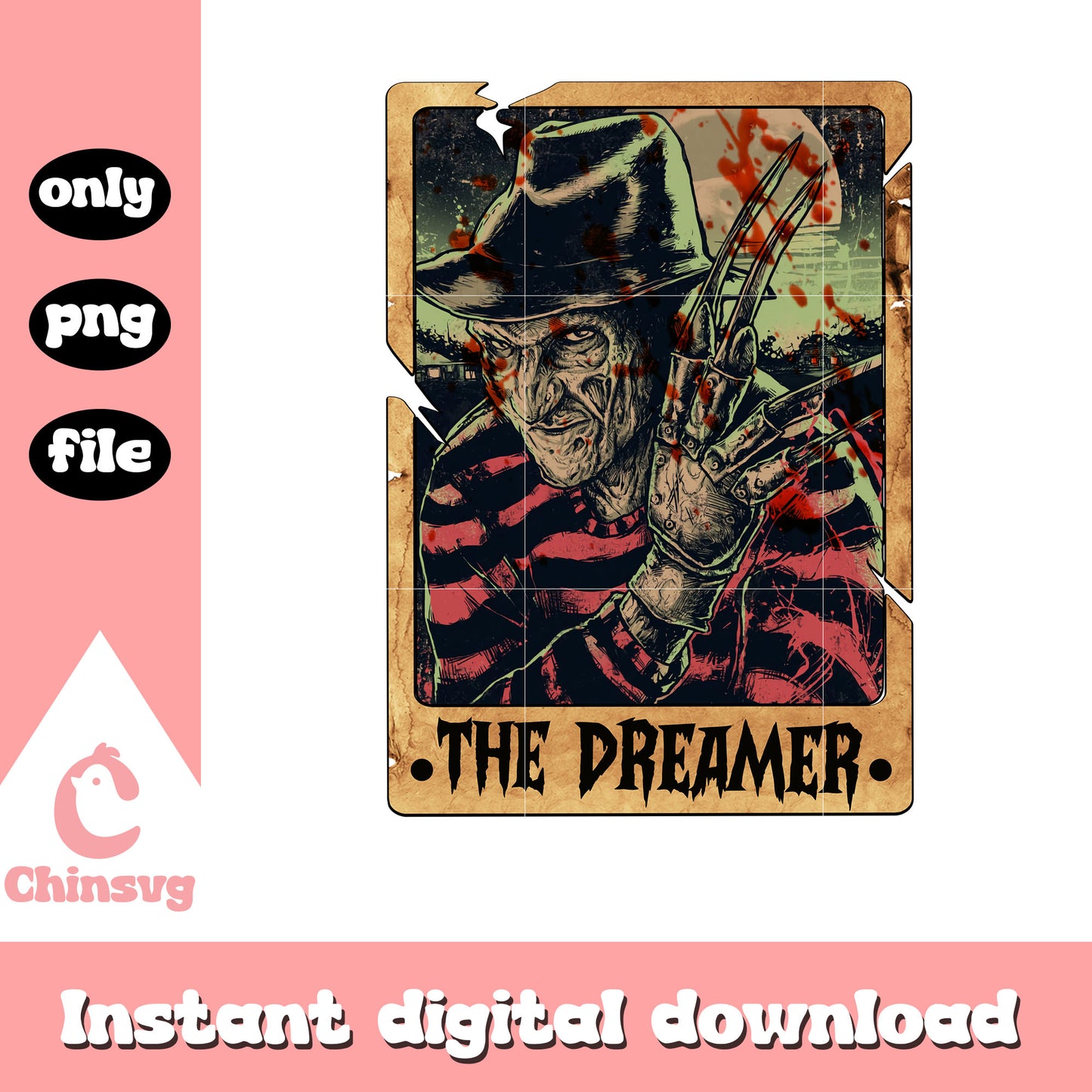 Halloween movie the dreamer krueger png, horror night png