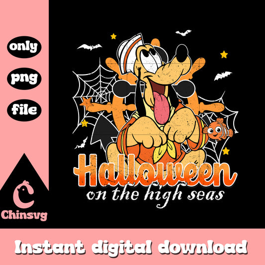 Halloween on the high seas pluto design png, disney pluto png