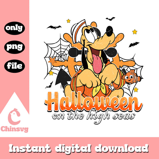 Halloween on the high seas pluto png, disney pluto cartoon png
