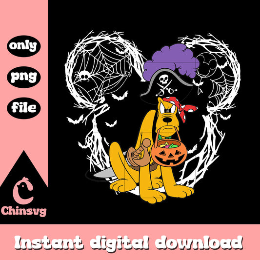 Halloween pluto design png, pluto character disney png