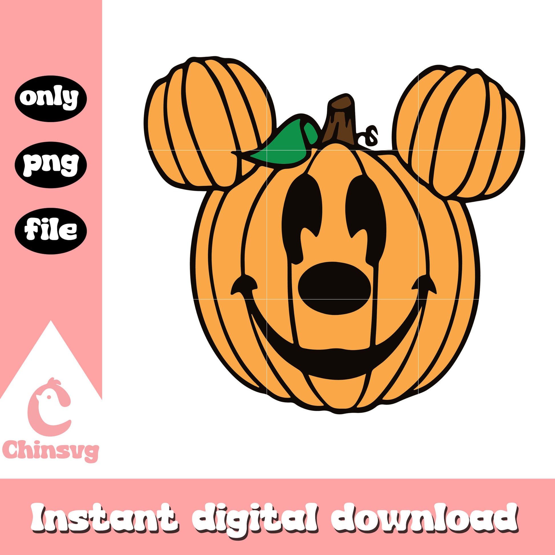 Halloween pumpkin mickey cosplay png, horror pumpkin png