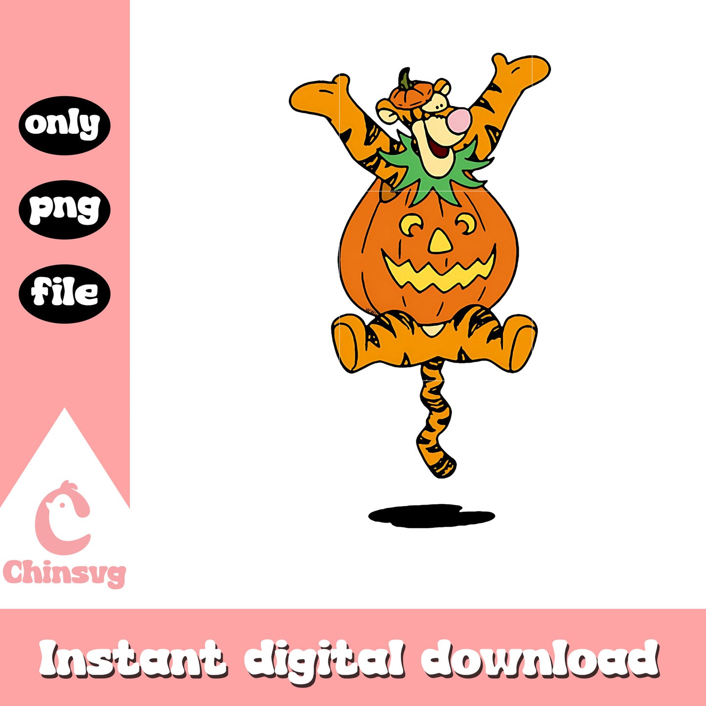 Halloween pumpkin tiger png, disney cruise line png