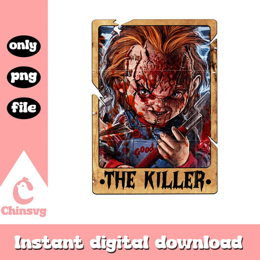 Halloween tarot card chucky png, killing eve cast png