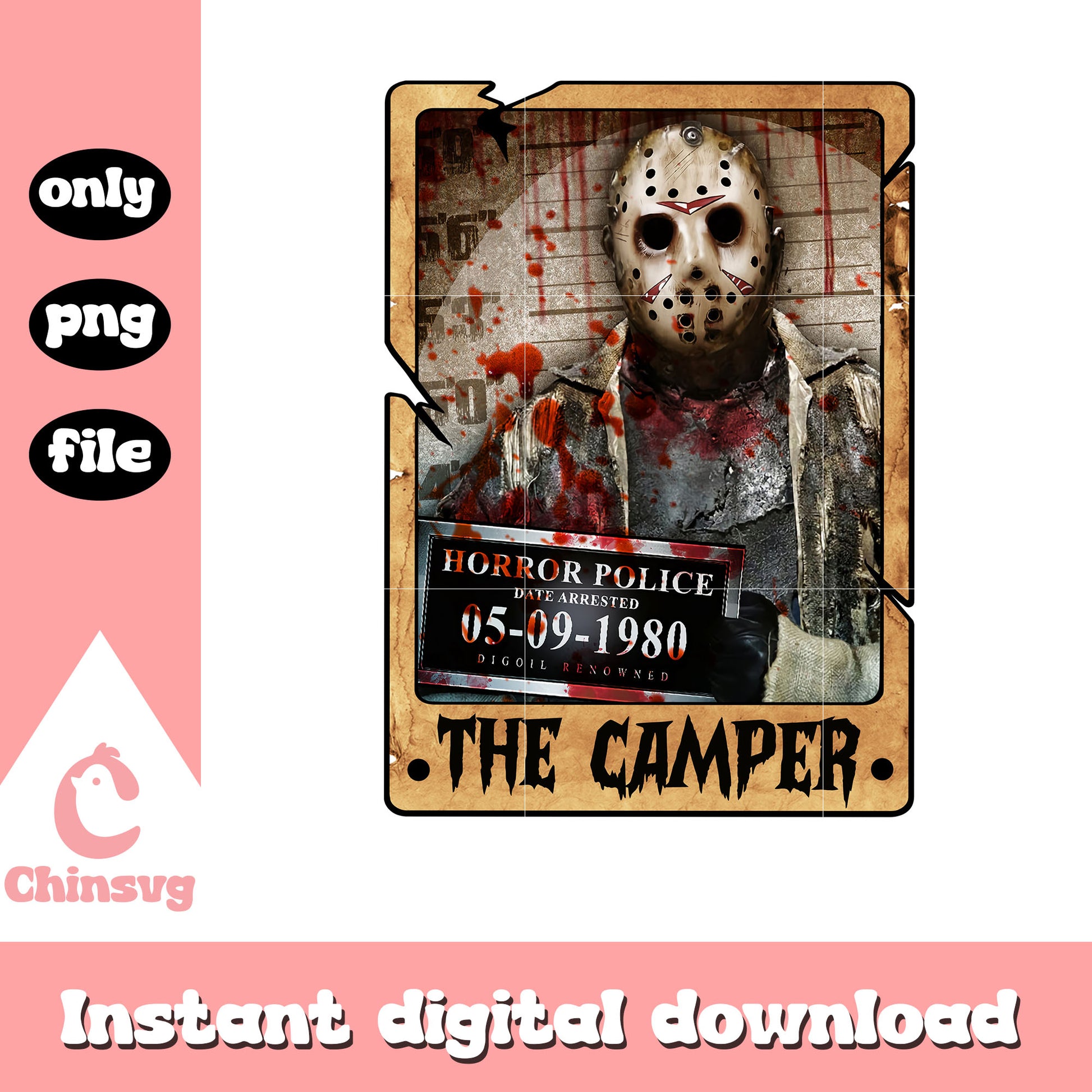 Halloween tarot card jason voorhees png, hunter killer png