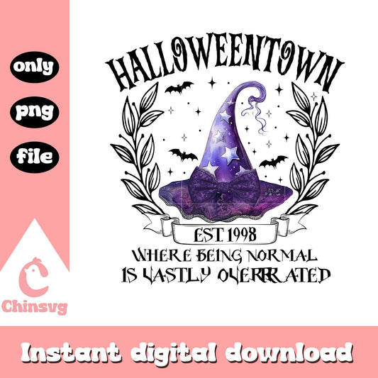 Halloweentown purple witch hat png, halloweentown png, witch png