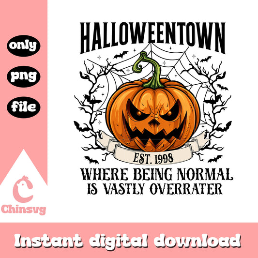Halloweentown where being normal is vastly overrater png, pumpkin png