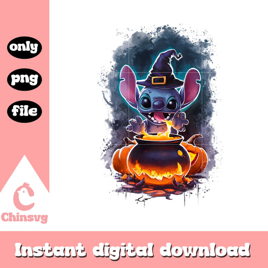 Halloween witch stitch drawing design png, halloween art ideas png