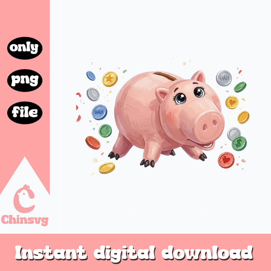 Hamm Toy Story PNG, Piggy Bank Clipart, Toy Story Character PNG