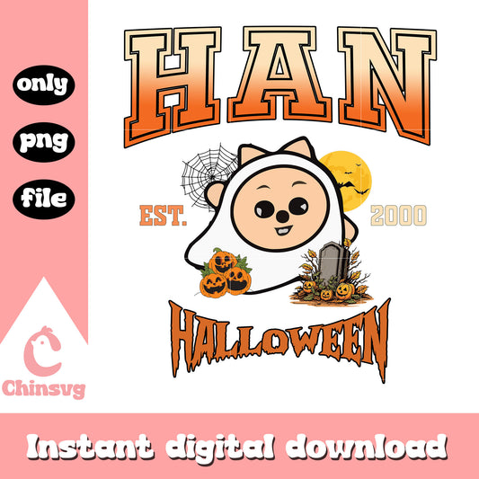 Han cartoon character happy halloween png, halloween festival png