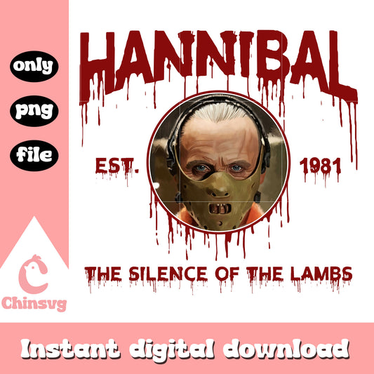 Hannibal est 1981 halloween design png, the silence of the lamps png