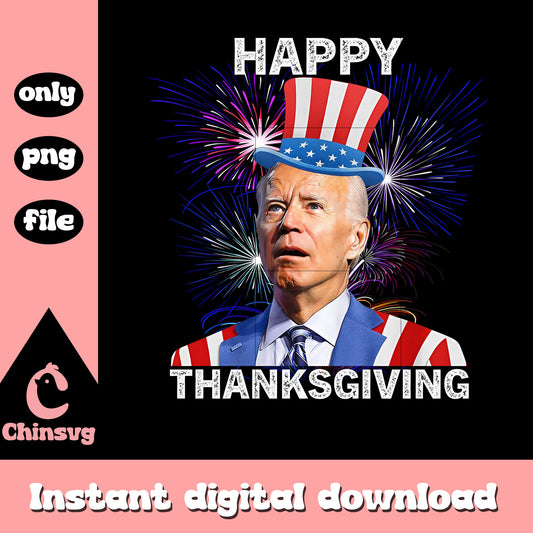 Happy biden thanksgiving png, funny biden image png, biden face png