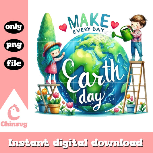 Happy earth day make everyday earth day png, google earth day quiz png