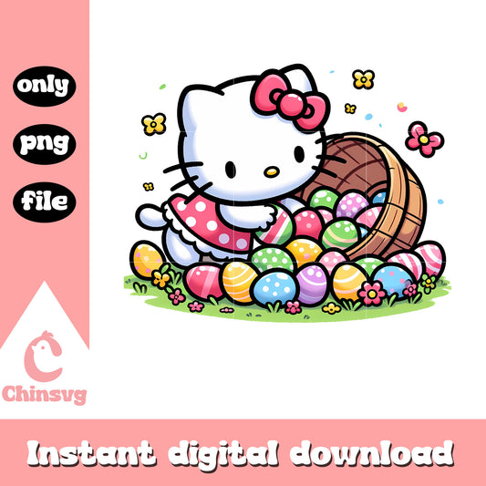 Happy easter day hello kitty png, hello kitty png, sanrio png