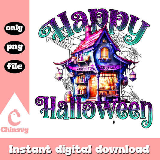 Happyhalloween horror halloween house png, halloween horror nights png