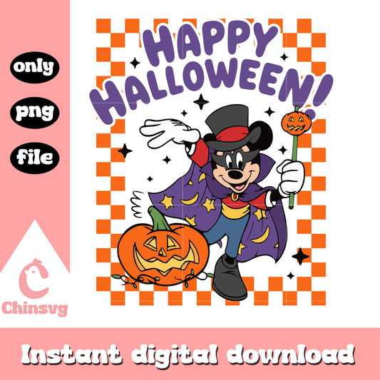 Happy halloween mickey disney design png, disney halloween png