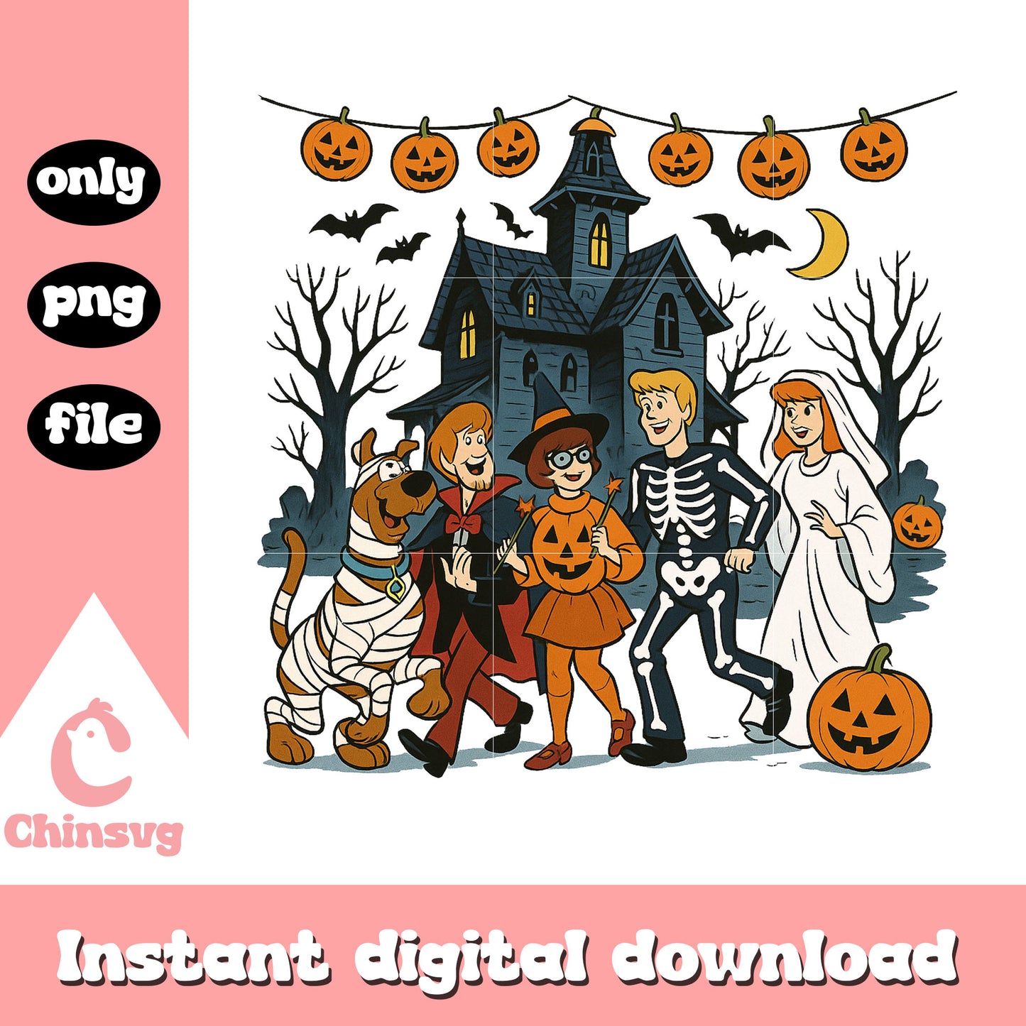 Happy halloween scooby-doo design png, scooby-doo movie png