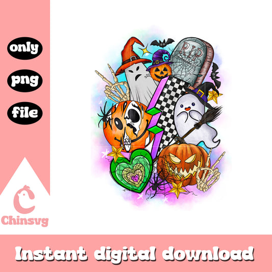 Happy halloween smiley face clipart design png, halloween day png