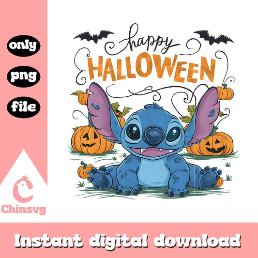 Happy halloween stitch and lilo drawing design png, stitch movie png