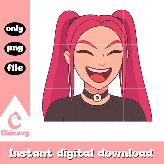 Happy mira character design png, huntrix rumi png, huntrix merch png