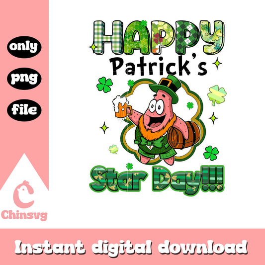 Happy patrick's star day png, SpongeBob png, st.patrick day png