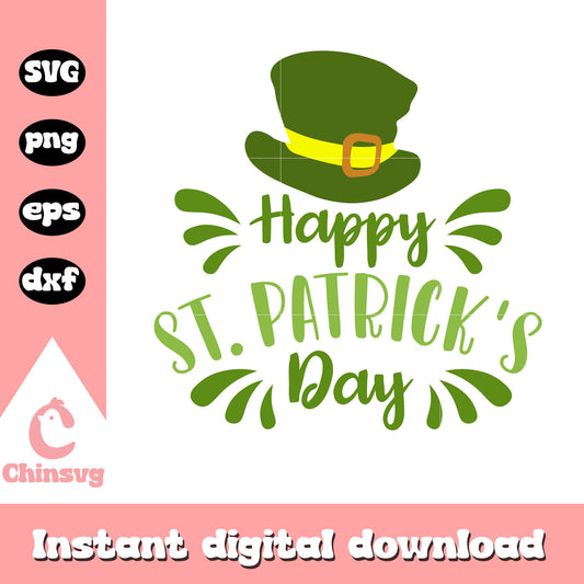 Happy st.patrick's day hat svg, st patricks day images svg