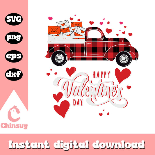 Happy valentine day plaid design svg, valentines day​ svg