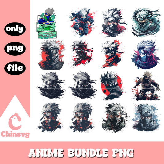 Hatake kakashi characters design bundle png