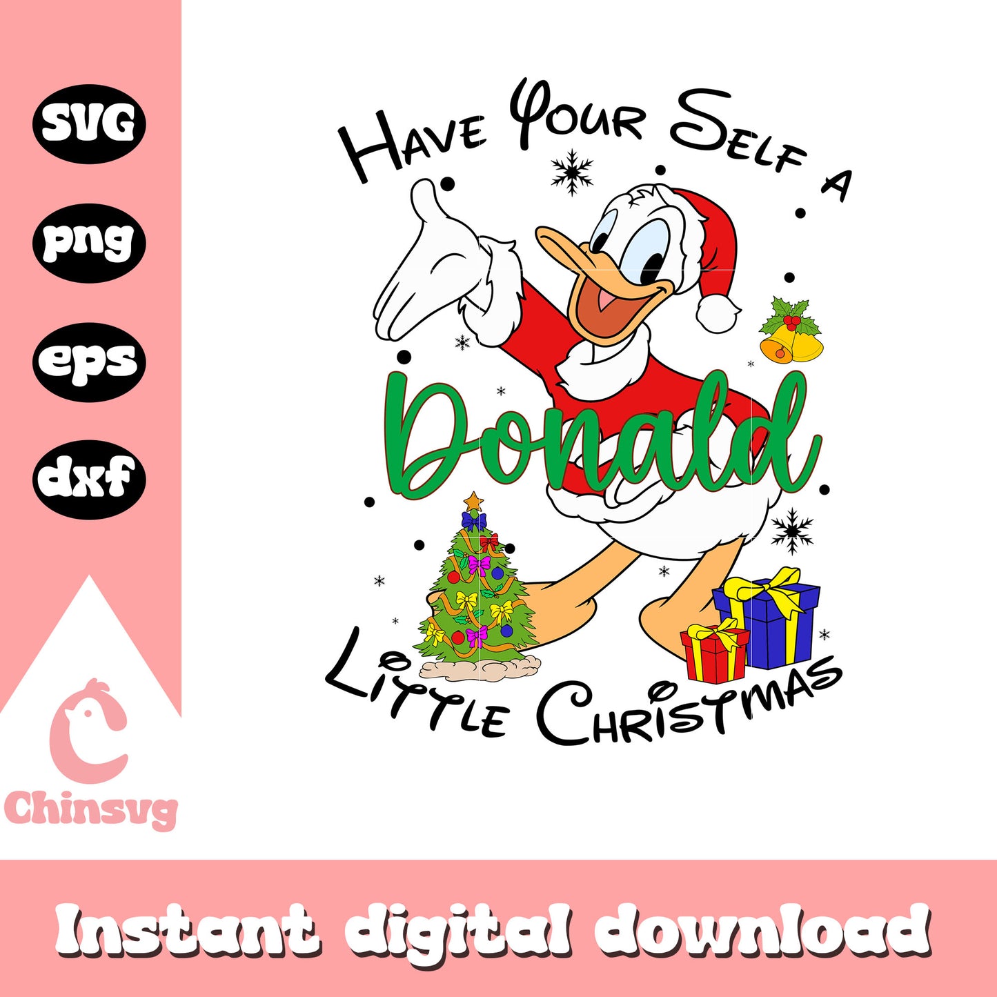 Have your self a donald little christmas svg, christmas countdown svg