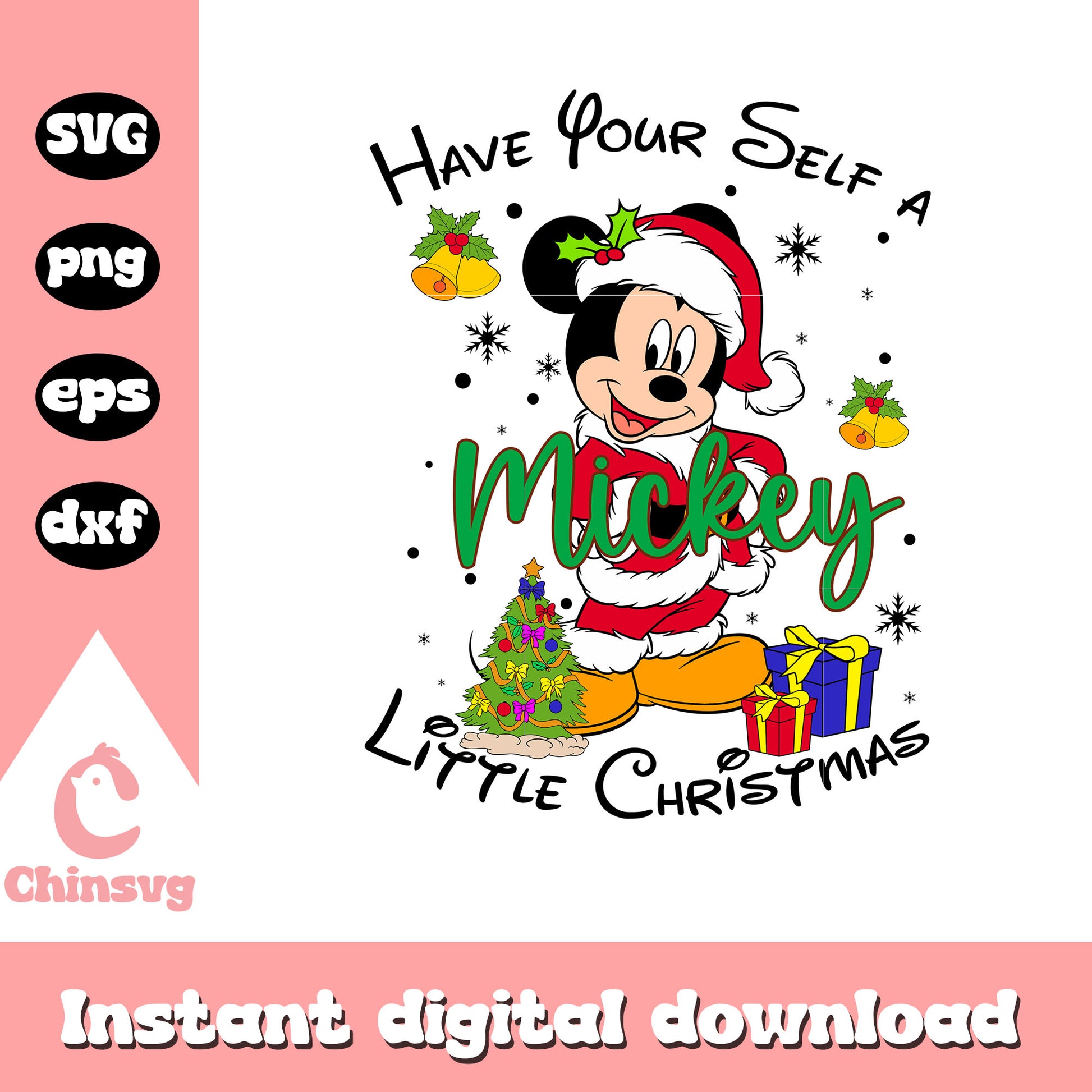 Have your self a mickey little christmas svg, mickey christmas svg