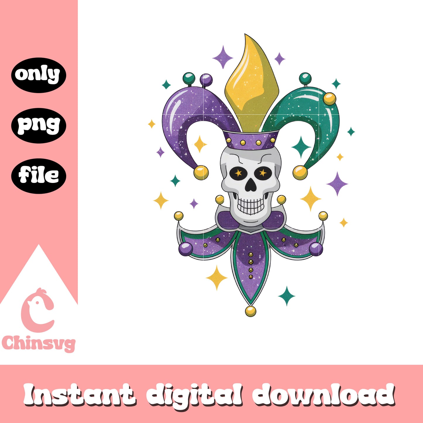 Head skeleton mardi gras png, mardi gras in new orleans​ png