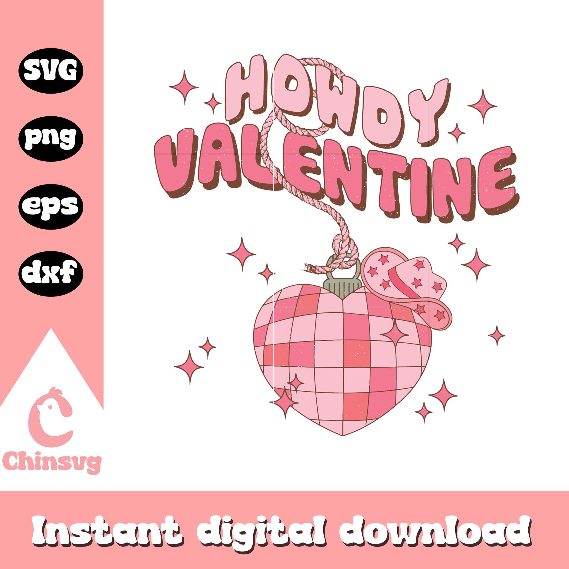 Heart cowboy hat howdy valentine svg, howdy valentine svg