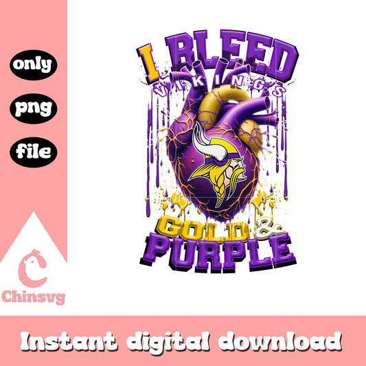 Heart gold purple minnesota vikings png, minnesota vikings nfl png