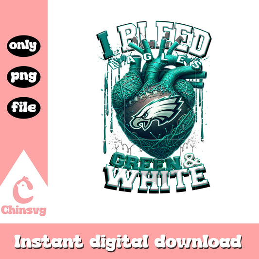 Heart green and white philadelphia eagles png, philadelphia eagles png