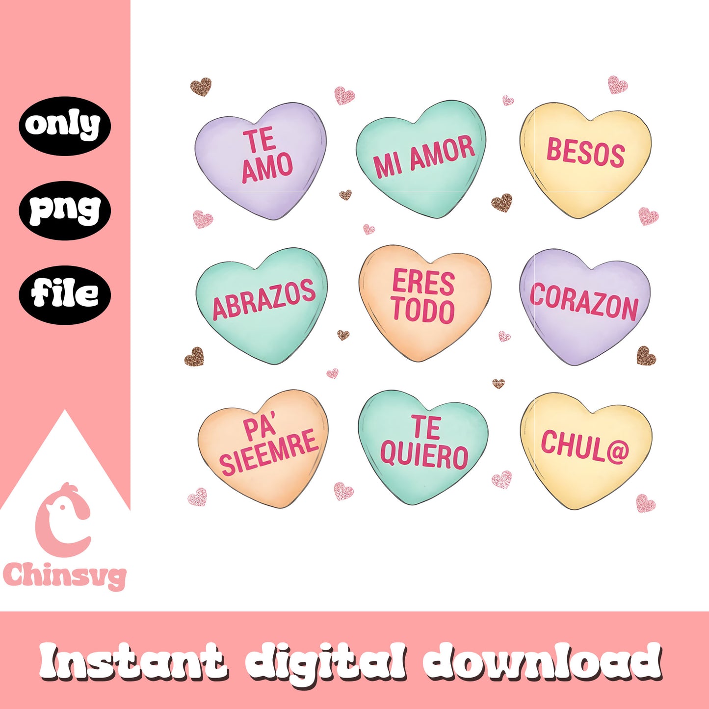 Hearts color happy valentine png, valentines day love​​ png