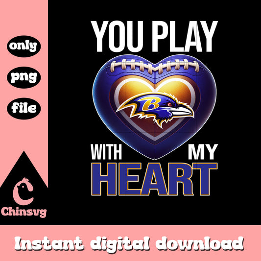 Heart shadow baltimore ravens png, baltimore ravens nfl png
