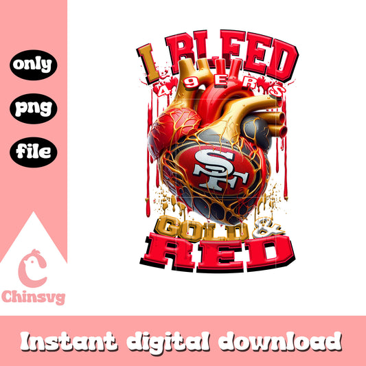 Heart team san francisco 49ers png, san francisco 49ers nfl png