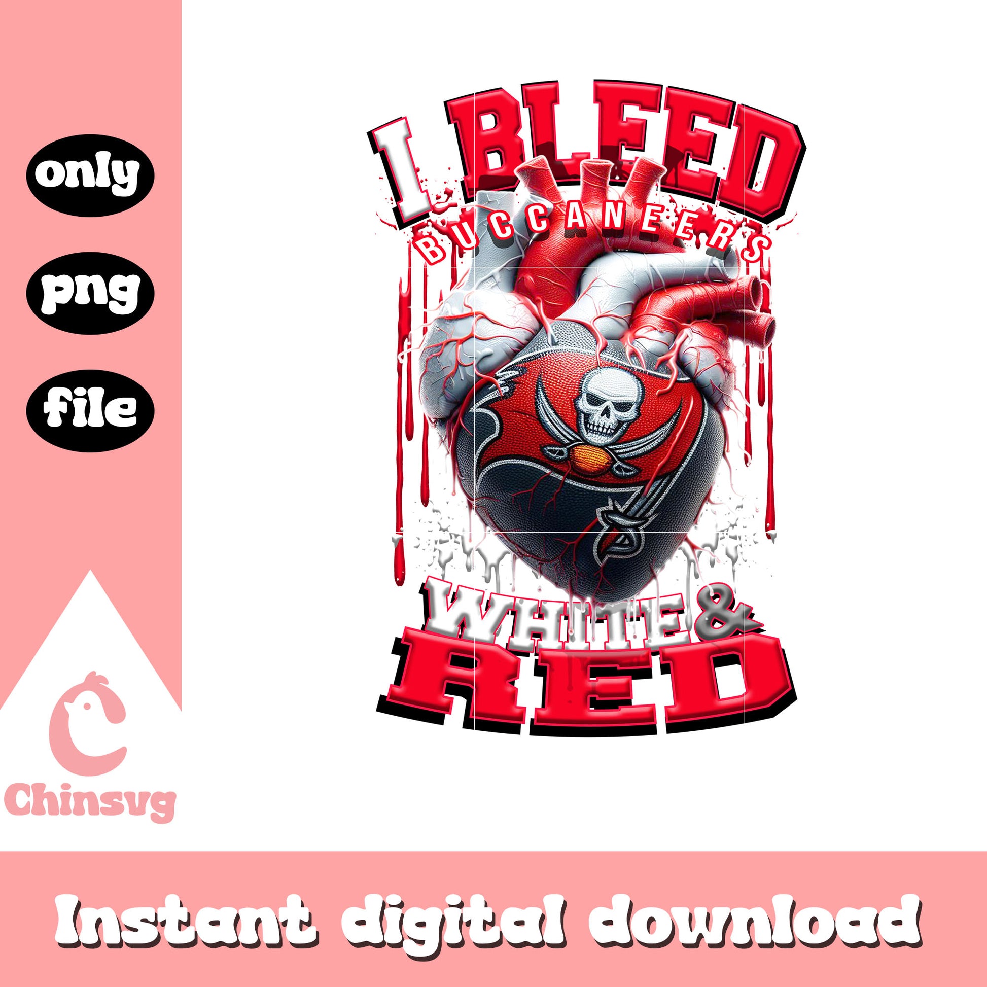 Heart team tampa bay buccaneers png, tampa bay buccaneers nfl png