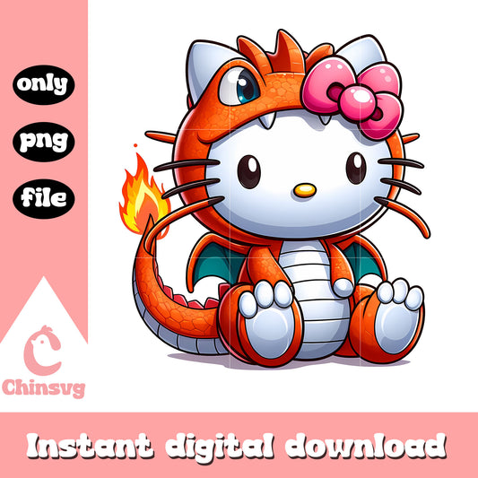 Hello Kitty charmander png, pokemon characters png, costume png