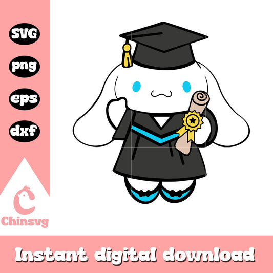 Hello Kitty cinnamoroll graduation svg, hello kitty svg