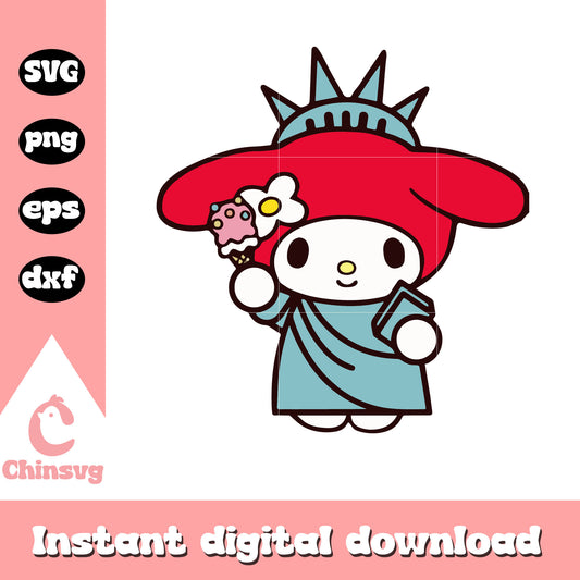 Hello Kitty cosplay lightberty svg, hello kitty svg, lightberty svg 