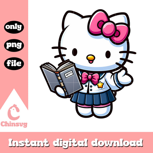 Hello Kitty in school uniform png, hello kitty png, uniform png