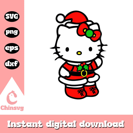 Hello Kitty santa claus svg, hello kitty svg, santa claus svg