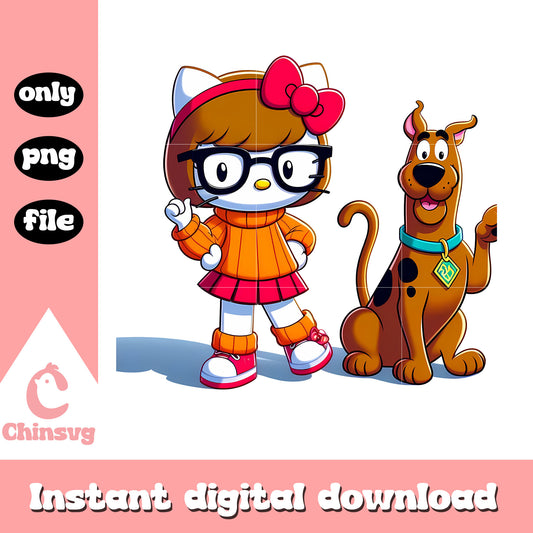 Hello Kitty scooby doo costume png, hello kitty character png