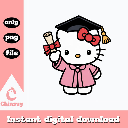Hello Kitty Graduation PNG, Sanrio Graduate PNG, Class Of 2025 PNG
