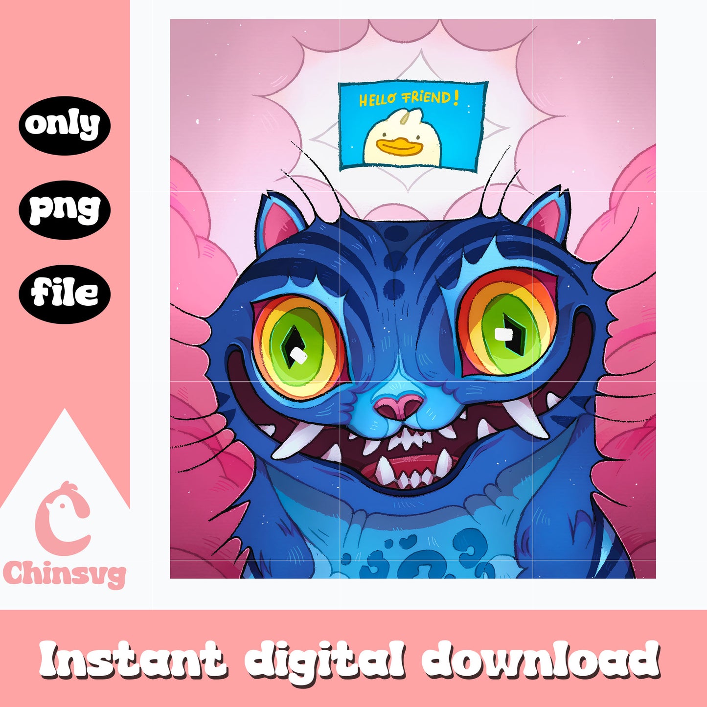 Hello friend derpy  tiger design png, kpop huntrix png, movie casts png