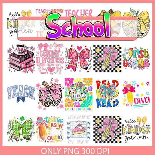 Hello kindergarten bundle png, first grade png, kindergarten png