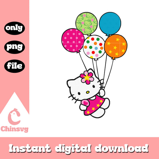 Hello kitty and balloon png file, hello kitty cartoon png