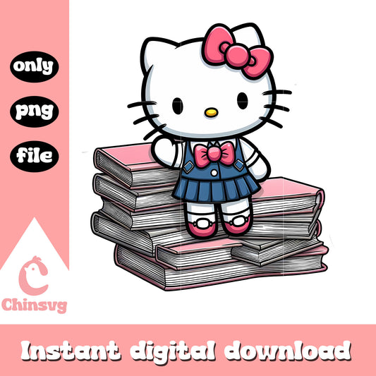Hello kitty and book png, sanrio characters png, hello kitty png